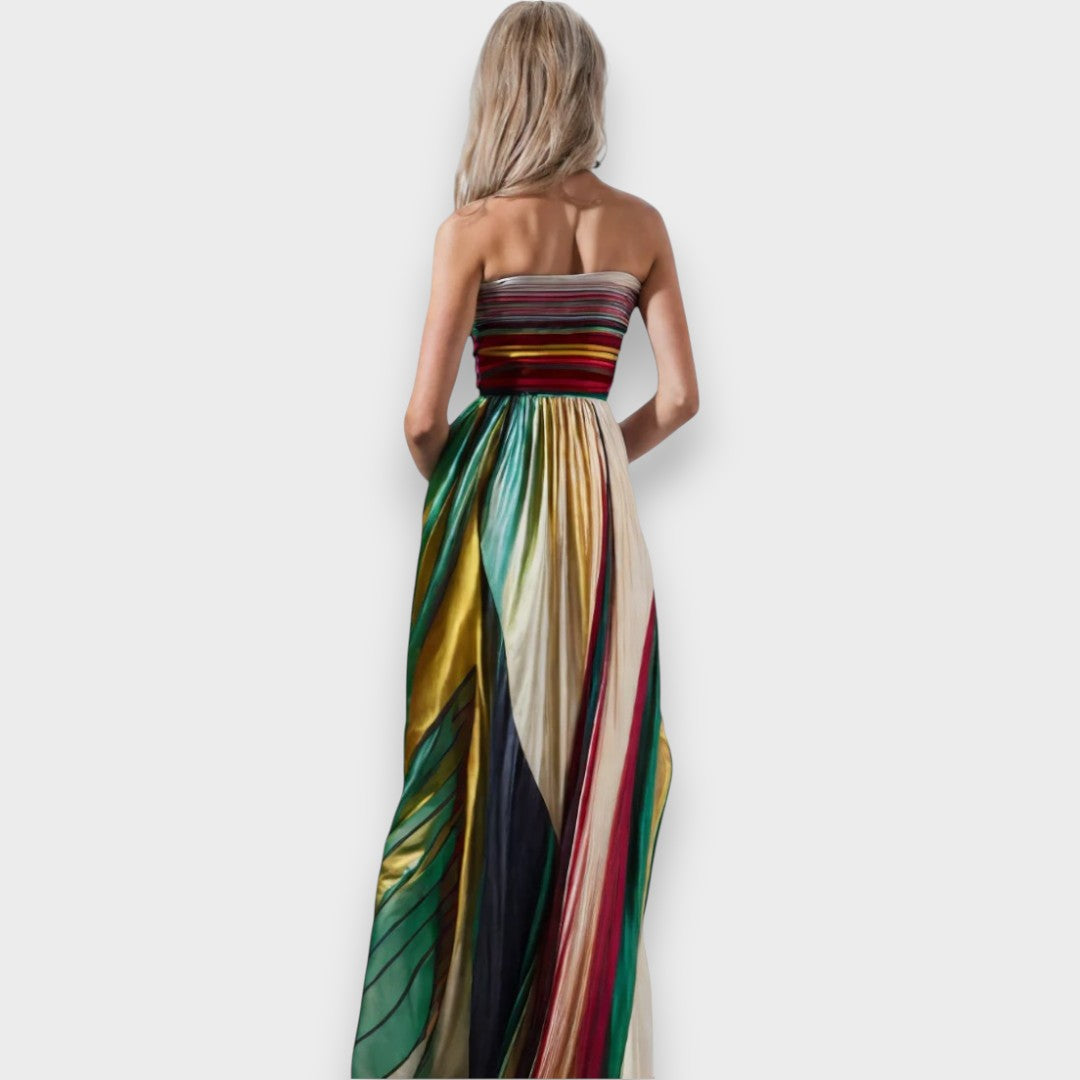 Momount Vestido Maxi de Noite de Mulher – Silhueta Marcante e Toque Moderno