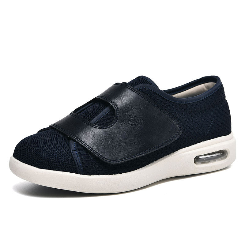 Momount Sapatos Largos para Caminhar – Rede Velcro Almofada de Ar Conforto Ortopédico Diabético