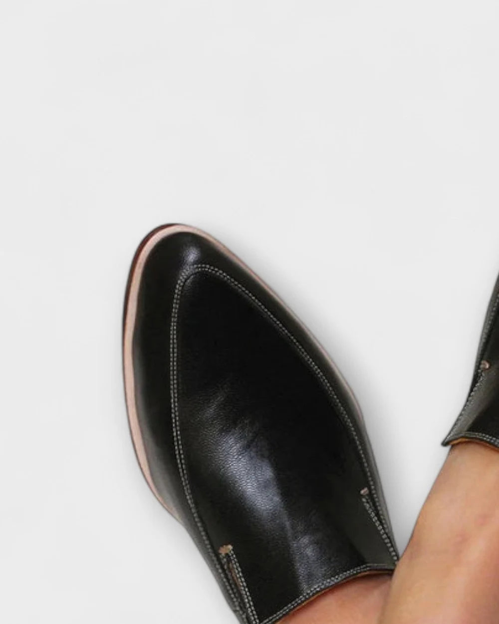 Momount Women Pointed-Toe Loafers – Leather Slip-On Soft Flat Minimalist — pointed-toe-loafers-leather-slip-on-soft-flat-minimalist-black-08-detail.webp