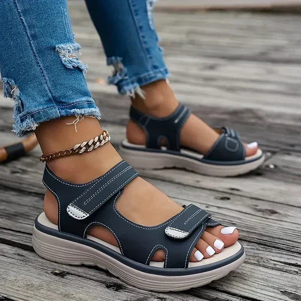 Momount Sandálias Ortopédicas Mulher – Tiras Velcro Apoio do Arco para Caminhar