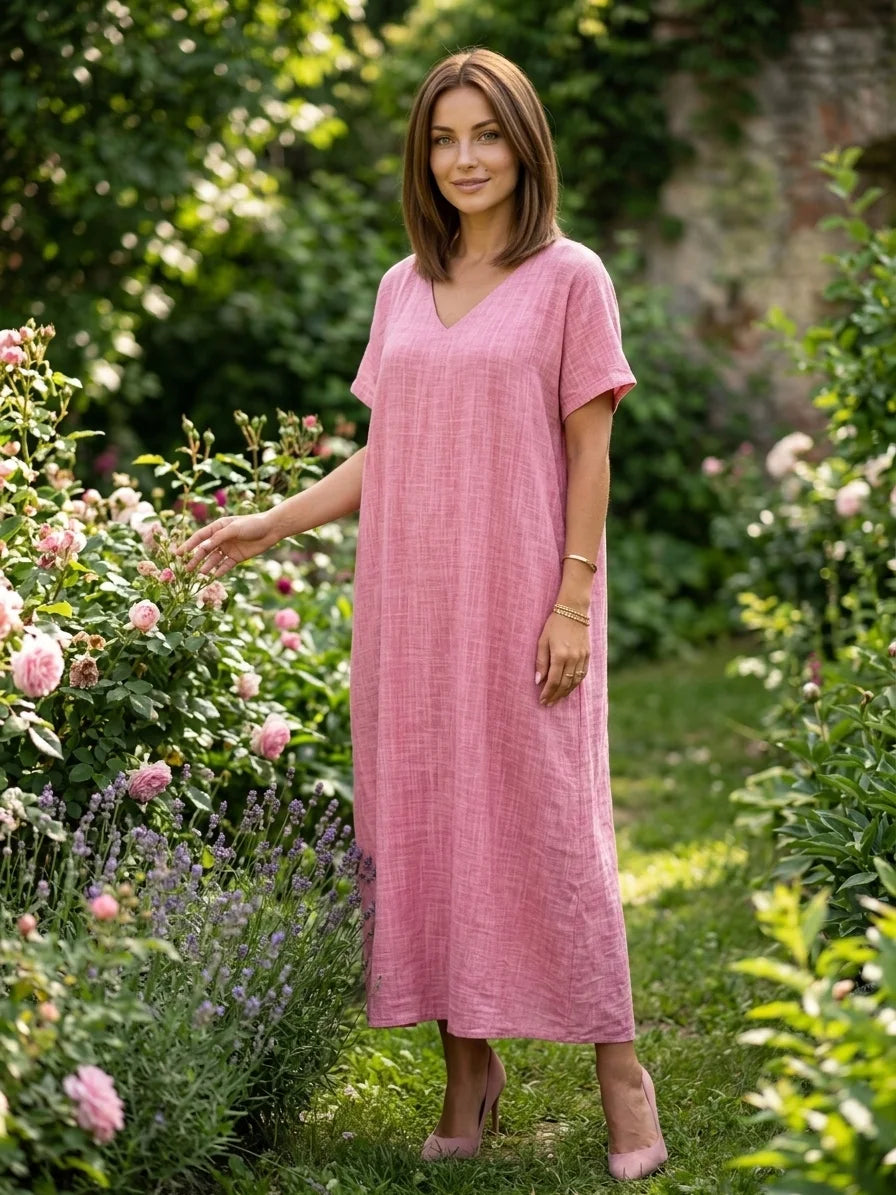 Alia Boho Summer Dress | Bohemian, Alluring, Vibrant - Pink - lifestyle_garden