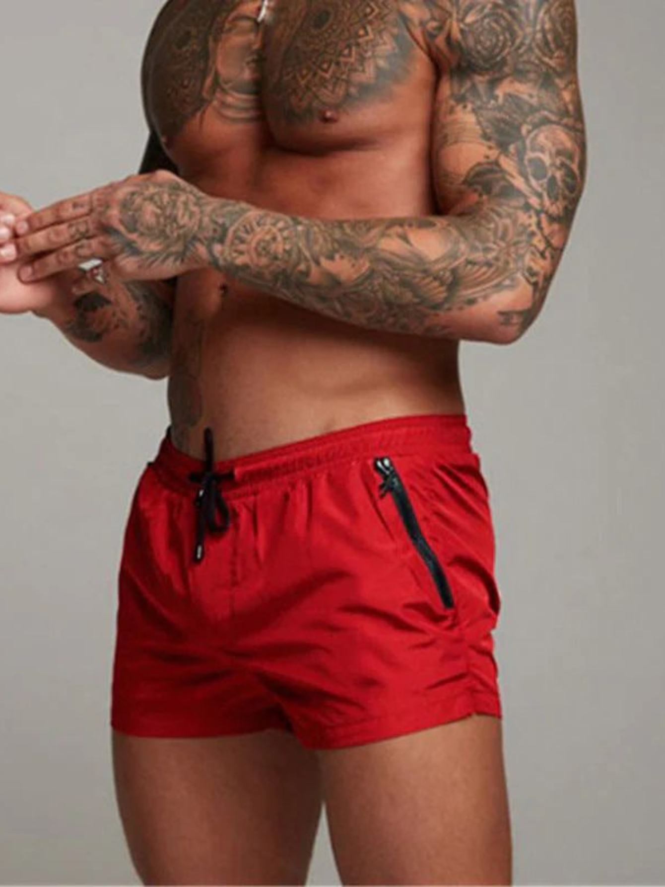 Momount Calções de Banho Homem – Cordão Slim Fit Secagem Rápida Verão