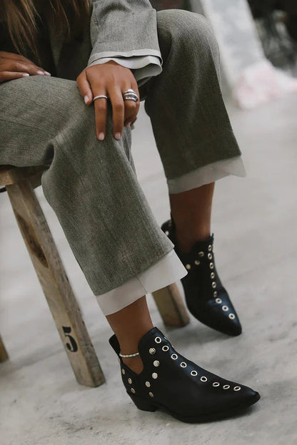 Momount Botins Mulher – Punk com Tachas e Fivela
