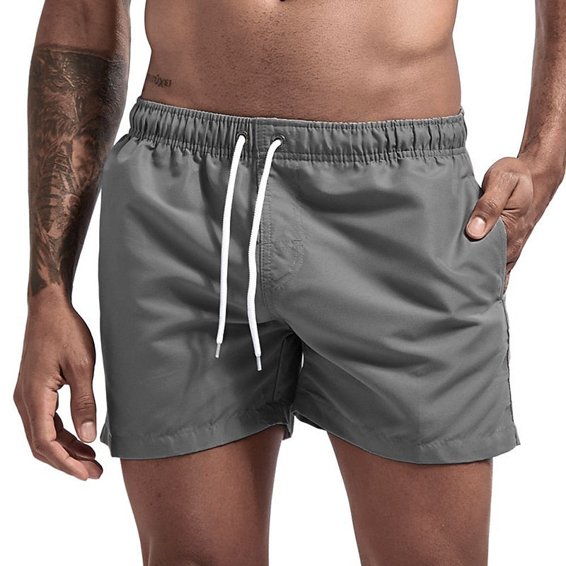 Momount Calções de Banho Homem – Cordão Secagem Rápida Cintura Elástica Praia