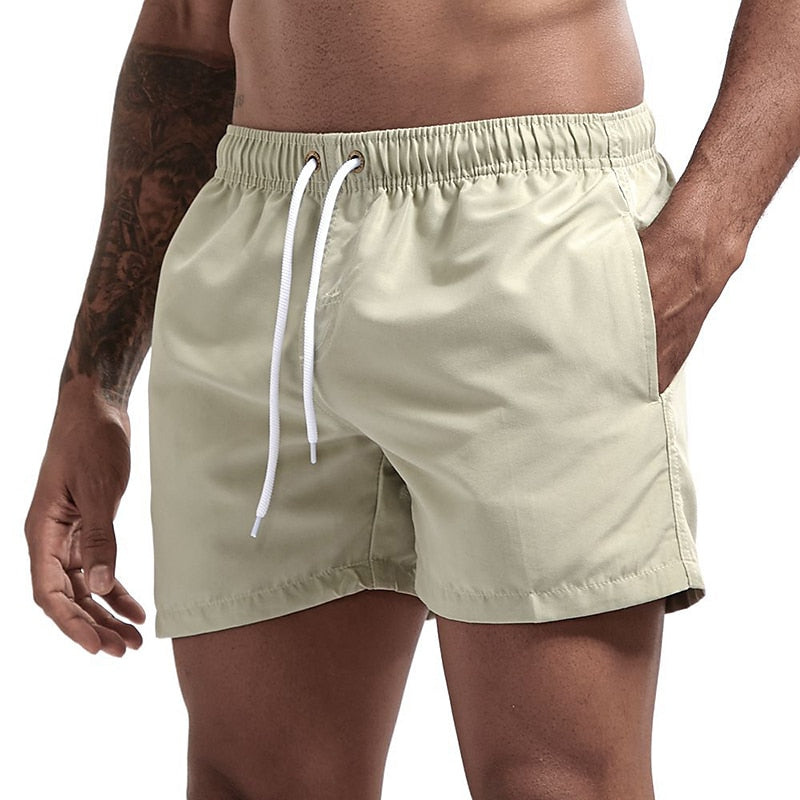 Momount Calções de Banho Homem – Cordão Secagem Rápida Cintura Elástica Praia
