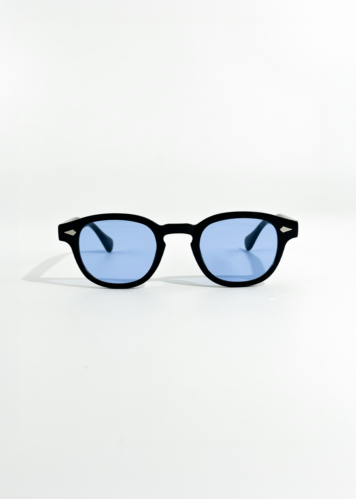 Isadora | Óculos de Sol Vintage Redondos com Tinta Azul