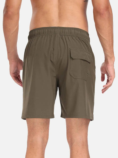 Momount Calções de Banho Homem – Cordão Secagem Rápida Verão Praia Cintura Elástica