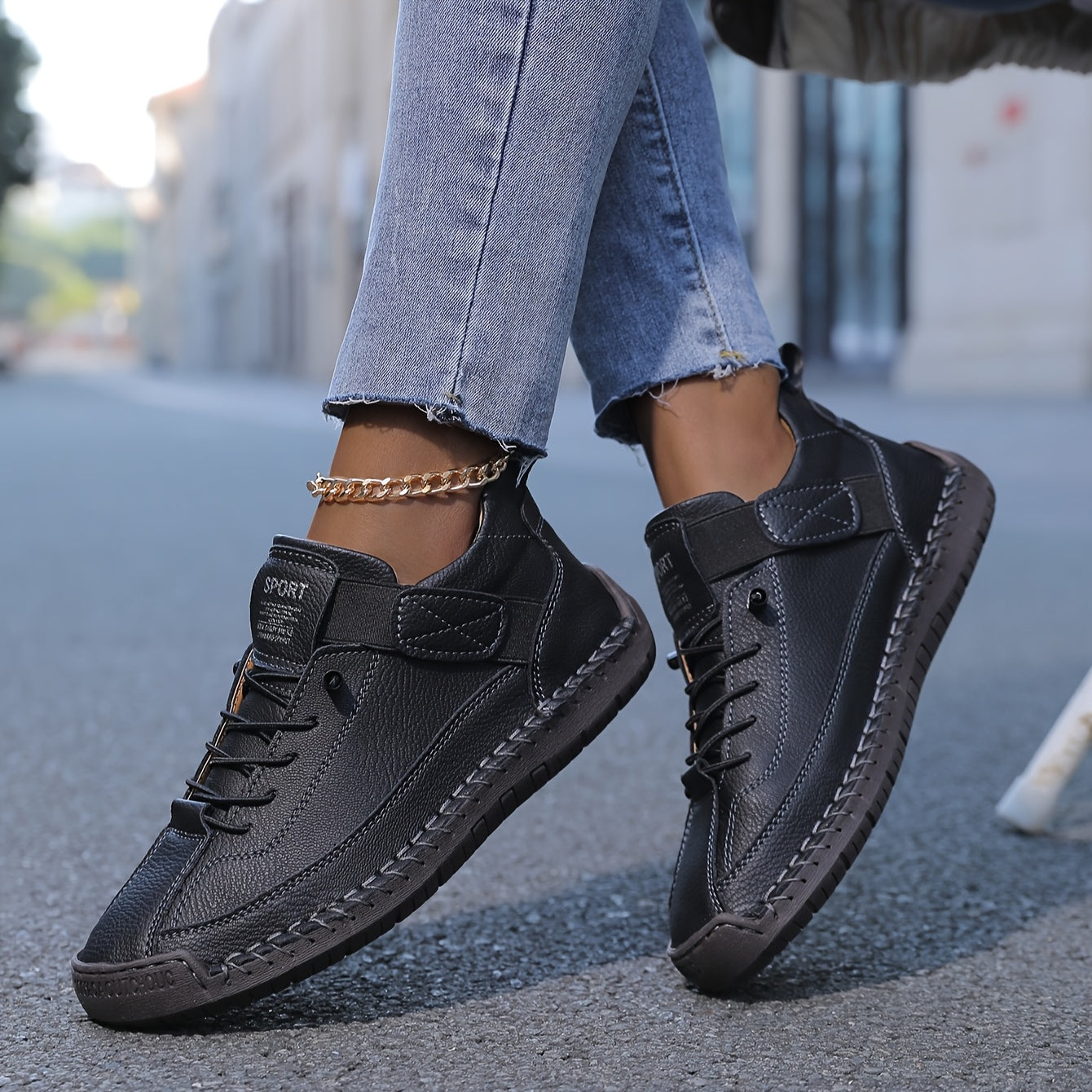 Momount Sapatos Casuais para Caminhada Mulher – Com Atacadores Confortáveis para o Dia a Dia