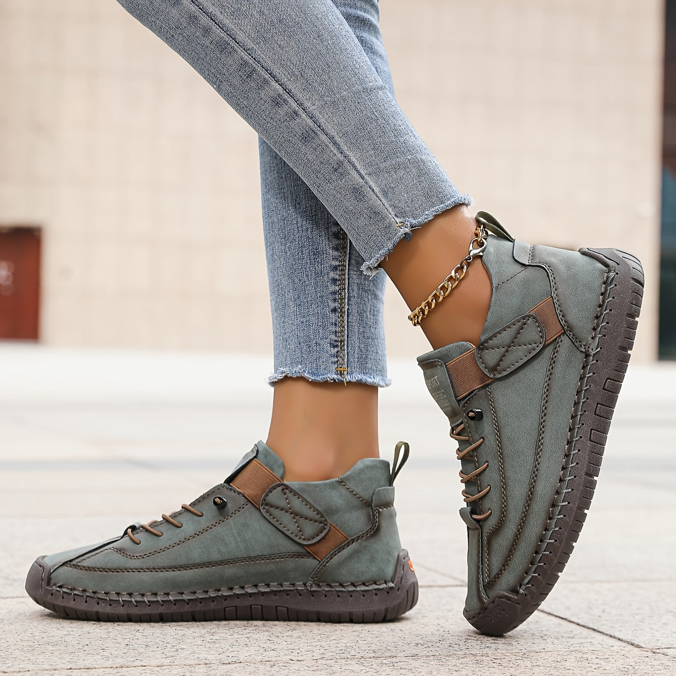 Momount Sapatos Casuais para Caminhada Mulher – Com Atacadores Confortáveis para o Dia a Dia
