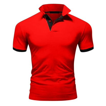 Momount Polo Homem – Gola Mao Detalhe Contrastante Slim Fit