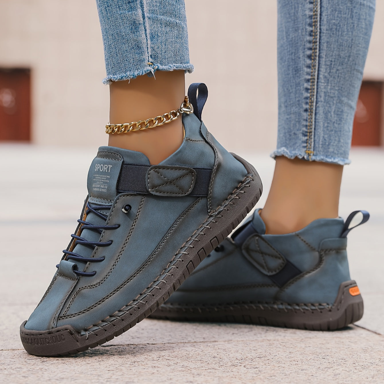 Momount Sapatos Casuais para Caminhada Mulher – Com Atacadores Confortáveis para o Dia a Dia