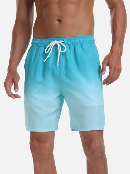 Momount Calções de Banho Homem – Cordão Secagem Rápida Verão Praia Cintura Elástica