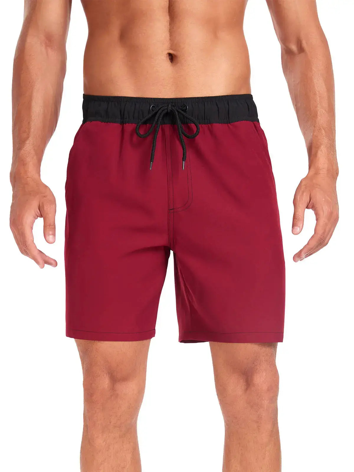 Momount Calções de Banho Homem – Cordão Secagem Rápida Verão Praia Cintura Elástica
