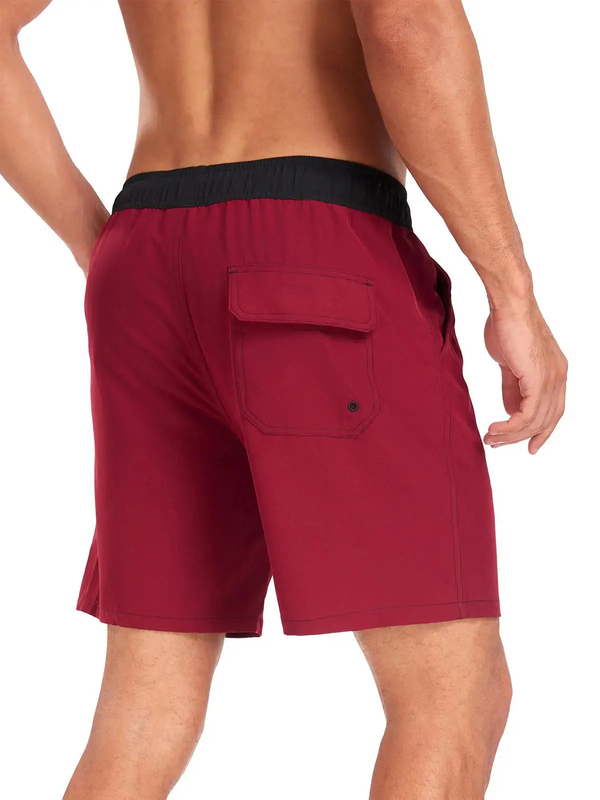 Momount Calções de Banho Homem – Cordão Secagem Rápida Verão Praia Cintura Elástica