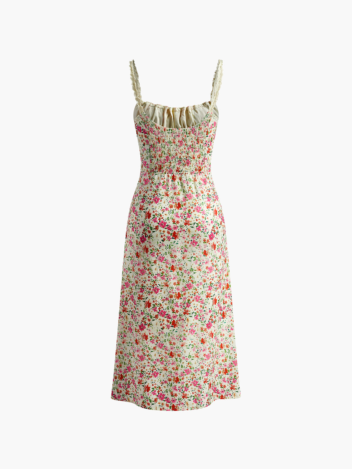Valentina | Vestido Maxi Floral com Atacadores Decote Coração