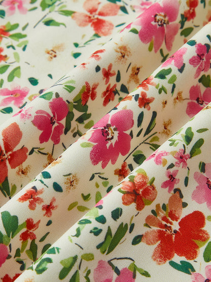 Valentina | Vestido Maxi Floral com Atacadores Decote Coração