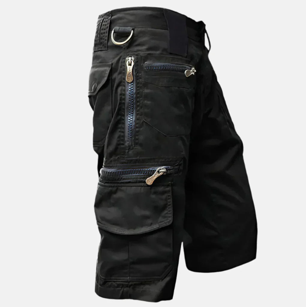 Momount Calções Cargo de Homem – Multi-Bolsos com Fecho-Éclair Argola D Tático para Trabalho Utilidade