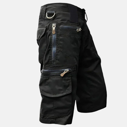 Momount Calções Cargo de Homem – Multi-Bolsos com Fecho-Éclair Argola D Tático para Trabalho Utilidade
