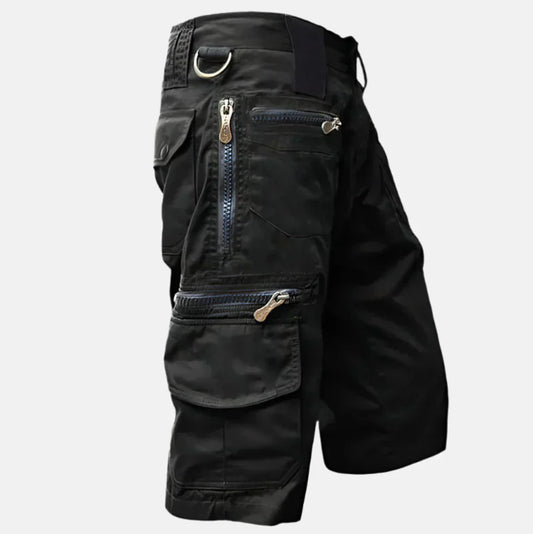 Momount Calções Cargo de Homem – Multi-Bolsos com Fecho-Éclair Argola D Tático para Trabalho Utilidade