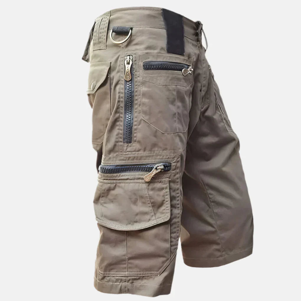 Momount Calções Cargo de Homem – Multi-Bolsos com Fecho-Éclair Argola D Tático para Trabalho Utilidade