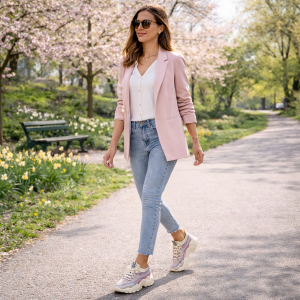 Momount Sapatilhas Chunky Mulher – Mesh Com Atacadores Plataforma Color-Block Estilo Dad