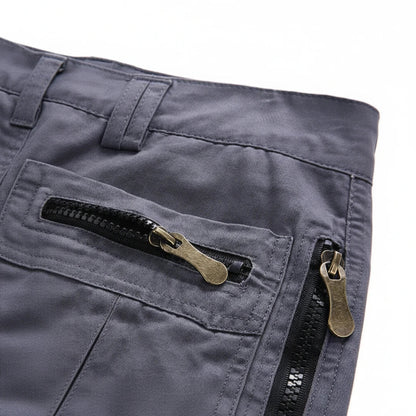 Momount Calções Cargo de Homem – Multi-Bolsos com Fecho-Éclair Argola D Comprimento ao Joelho Tático