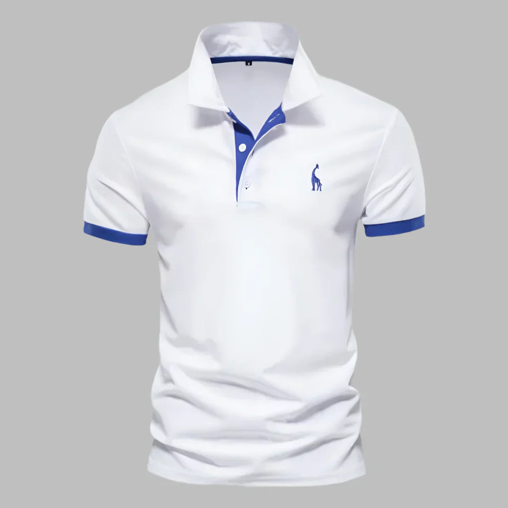 Momount Polo Homem – Carcela Contrastante Logo Bordado Corte Clássico