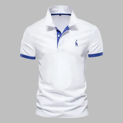 Momount Polo Homem – Carcela Contrastante Logo Bordado Corte Clássico