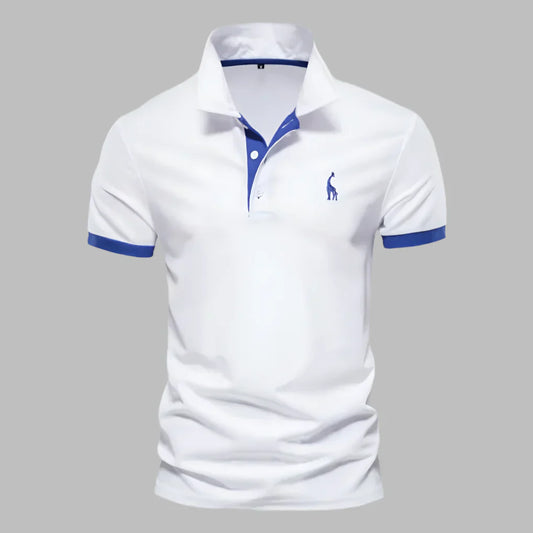 Momount Polo Homem – Carcela Contrastante Logo Bordado Corte Clássico
