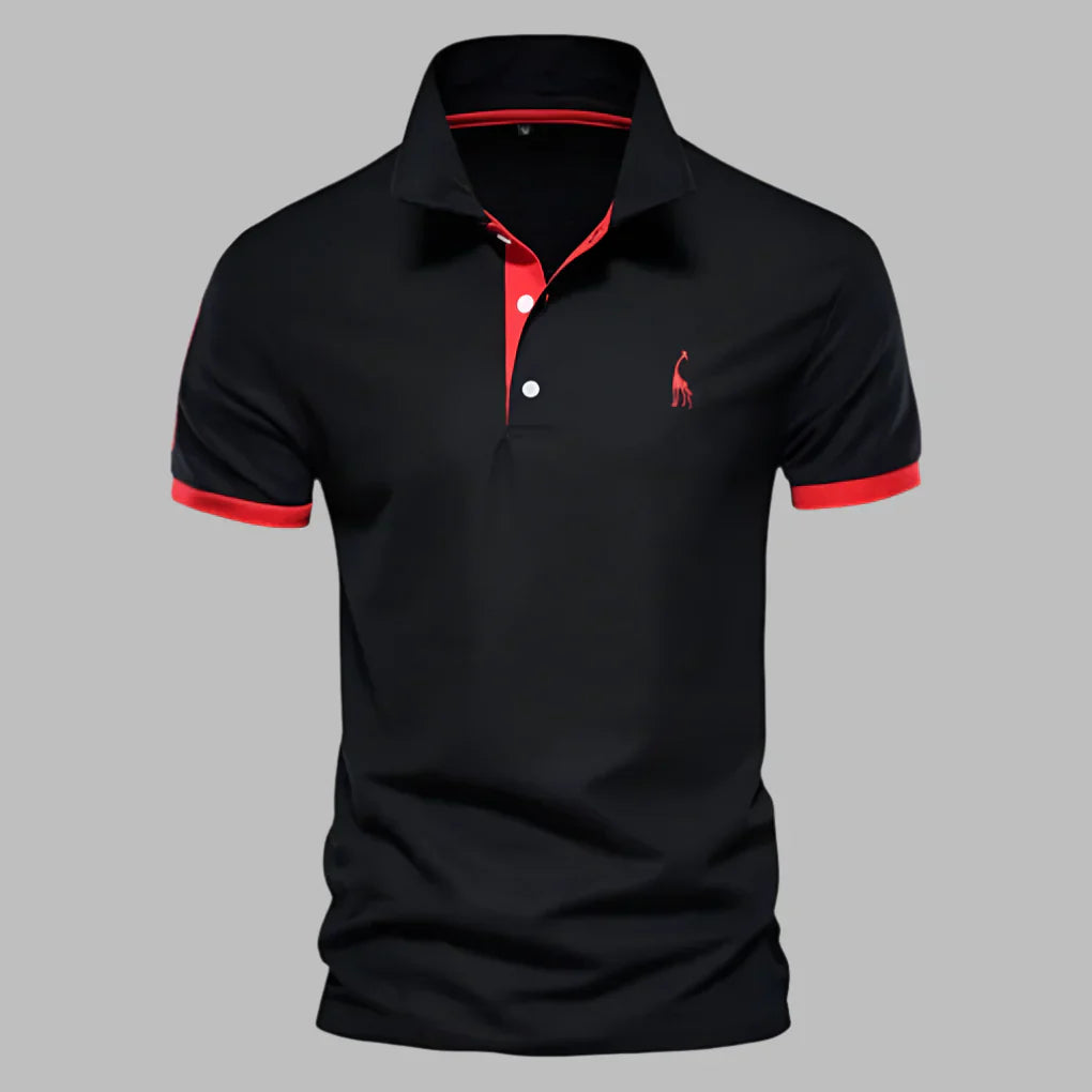 Momount Polo Homem – Carcela Contrastante Logo Bordado Corte Clássico