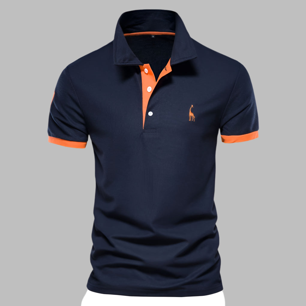 Momount Polo Homem – Carcela Contrastante Logo Bordado Corte Clássico