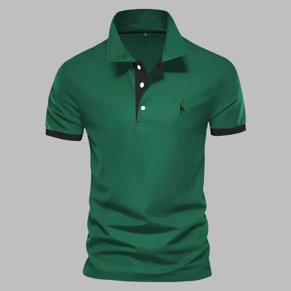 Momount Polo Homem – Carcela Contrastante Logo Bordado Corte Clássico