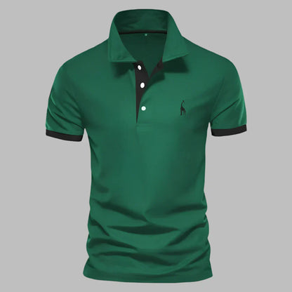 Momount Polo Homem – Carcela Contrastante Logo Bordado Corte Clássico
