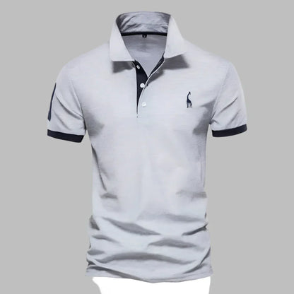 Momount Polo Homem – Carcela Contrastante Logo Bordado Corte Clássico
