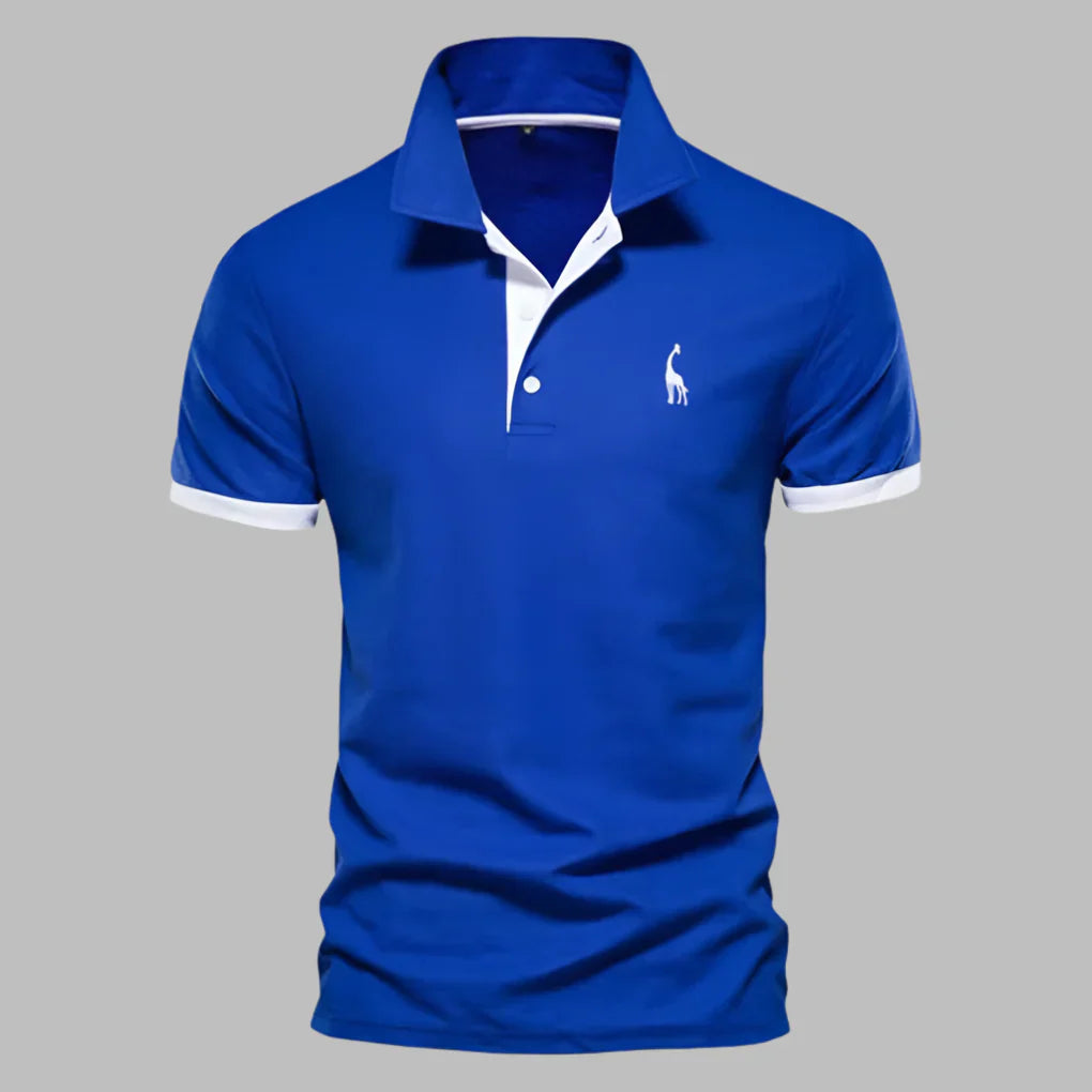 Momount Polo Homem – Carcela Contrastante Logo Bordado Corte Clássico