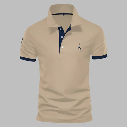 Momount Polo Homem – Carcela Contrastante Logo Bordado Corte Clássico