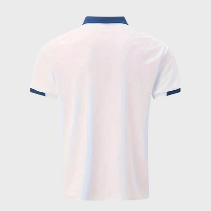 Momount Polo Homem – Bicolor Gola e Bolso Contrastantes Manga Curta