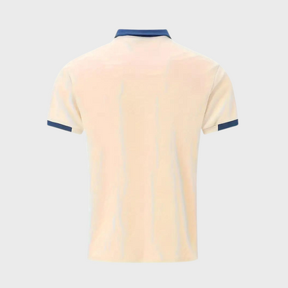 Momount Polo Homem – Bicolor Gola e Bolso Contrastantes Manga Curta