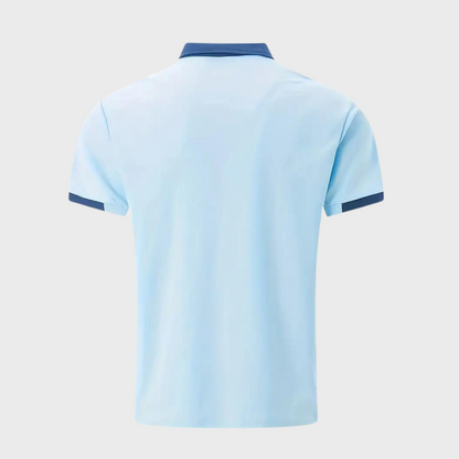 Momount Polo Homem – Bicolor Gola e Bolso Contrastantes Manga Curta