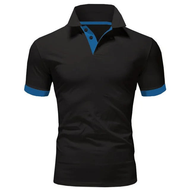 Momount Polo Homem – Gola Mao Carcela Contrastante Slim Fit