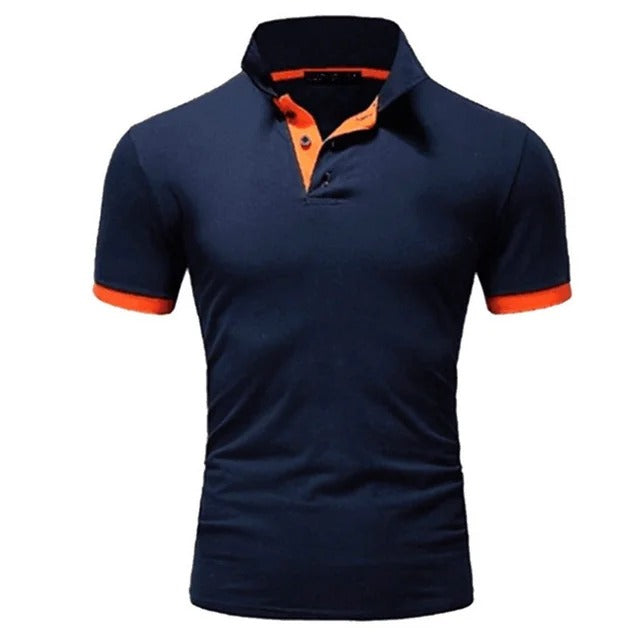 Momount Polo Homem – Gola Mao Carcela Contrastante Slim Fit