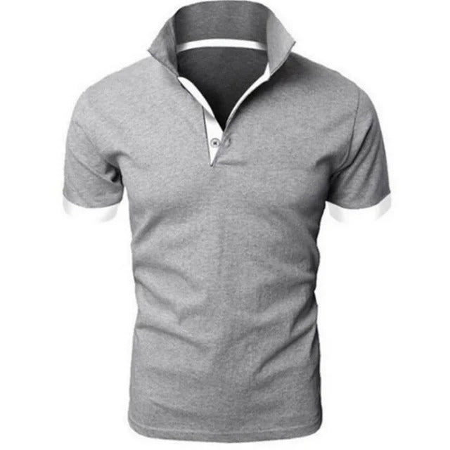 Momount Polo Homem – Gola Mao Carcela Contrastante Slim Fit