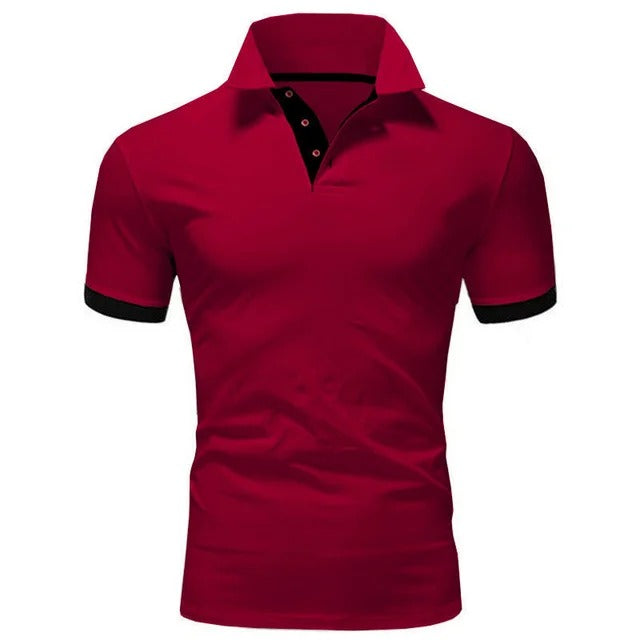 Momount Polo Homem – Gola Mao Carcela Contrastante Slim Fit
