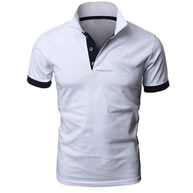 Momount Polo Homem – Gola Mao Carcela Contrastante Slim Fit