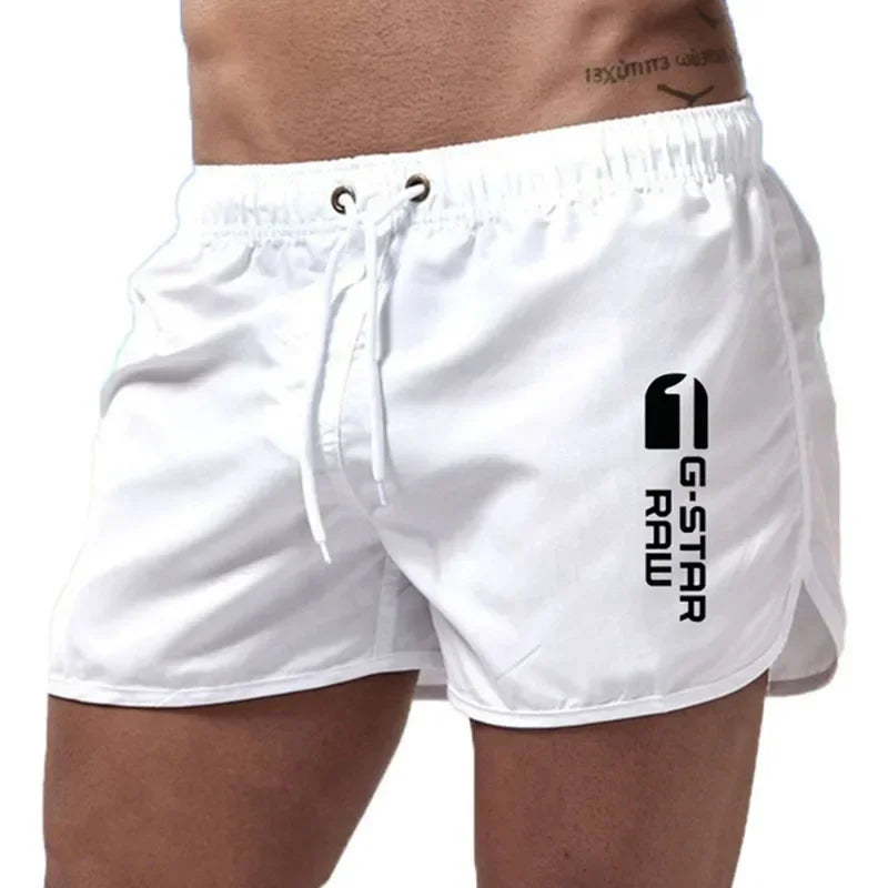 Momount Calções de Banho Homem – Cordão Secagem Rápida Slim Fit Cintura Elástica