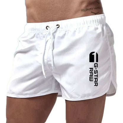 Momount Calções de Banho Homem – Cordão Secagem Rápida Slim Fit Cintura Elástica