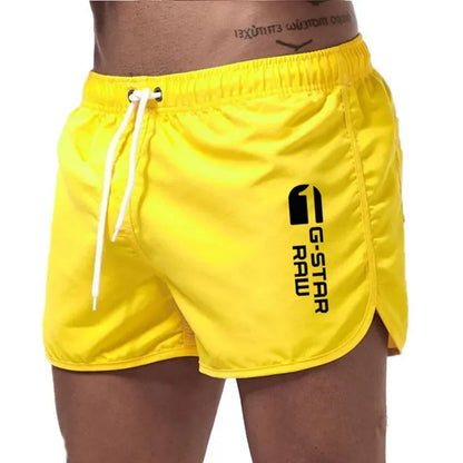 Momount Calções de Banho Homem – Cordão Secagem Rápida Slim Fit Cintura Elástica