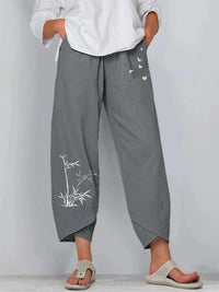 Estampado Bambu Cinzento