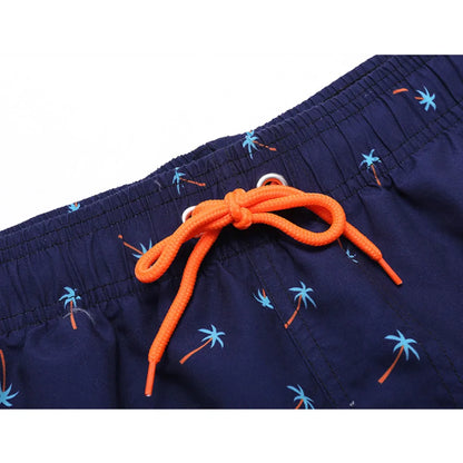 Momount Calções de Banho Homem – Estampado de Kiwi Cordão Secagem Rápida Comprimento Médio