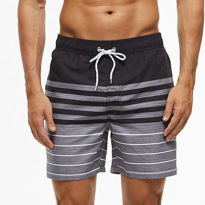 Momount Calções de Banho Homem – Estampado de Kiwi Cordão Secagem Rápida Comprimento Médio
